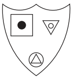 Which shield has the most in common with the shield below?